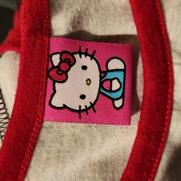 Hello Kitty snow cute Christmas holiday long sleeve shirt Size L 10-12 - Picture 10 of 11